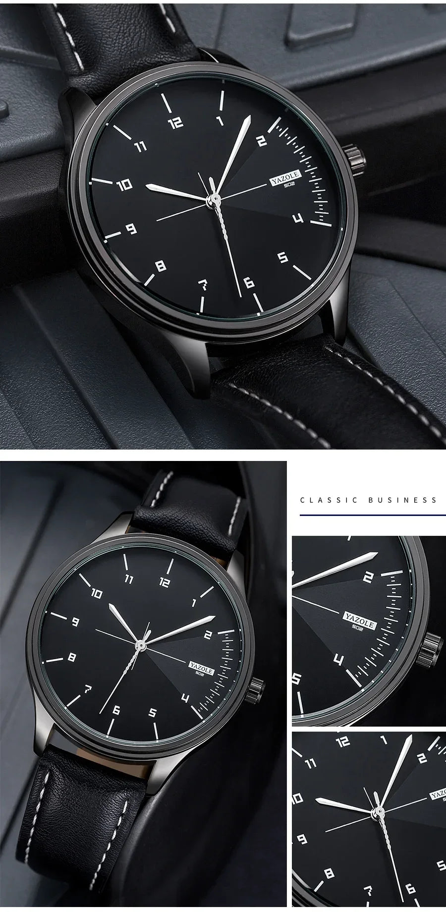 Fashion Business Men's Watches Top Brand Quartz Wristwatches for Man Simple Casual Leather Belt Male Clock relojes para hombres