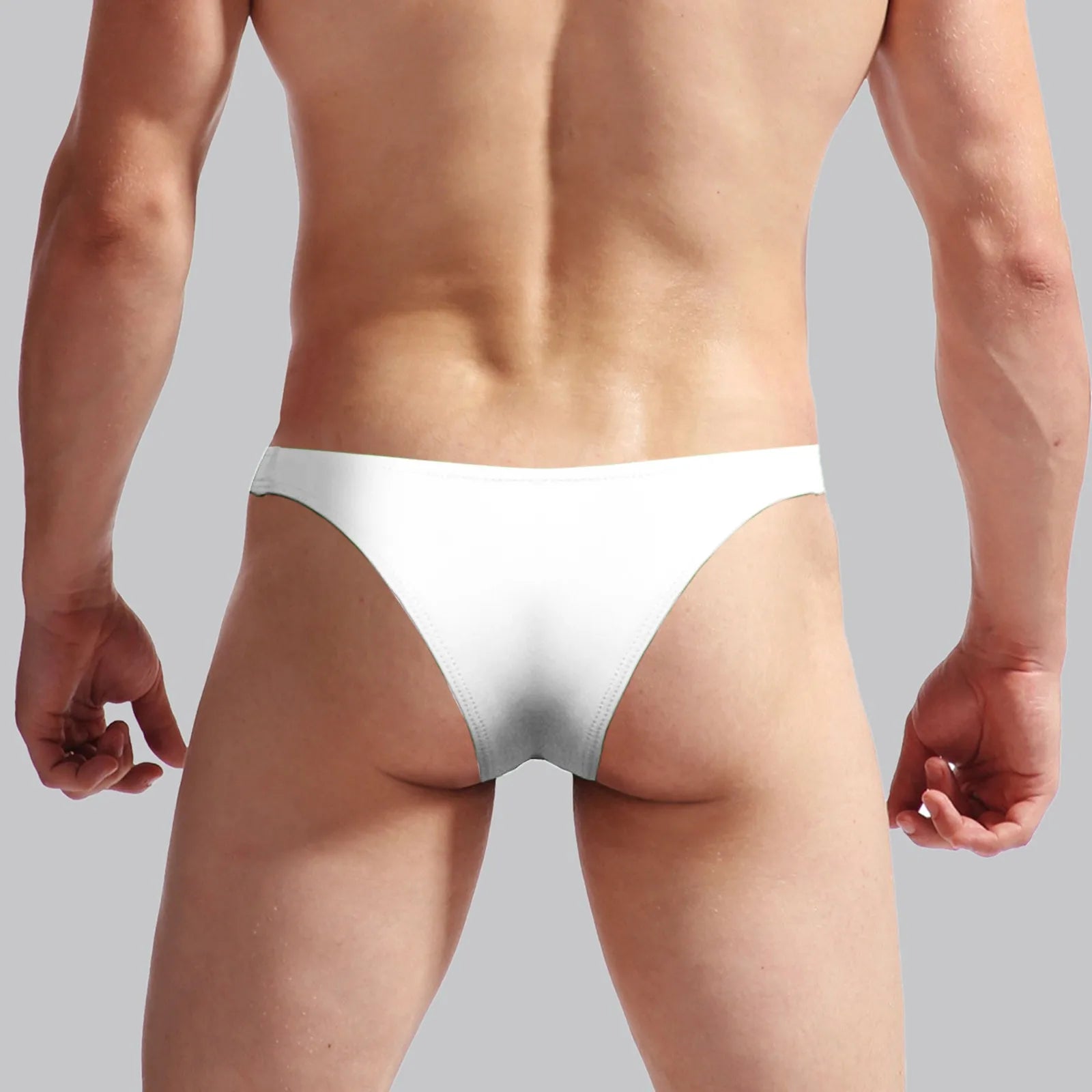 Solid Color Briefs Bulge Pouch Men'S Panties Low Waist Underwear Casual Ropa Interior Hombres Homewear Cueca Gay Panties 2024