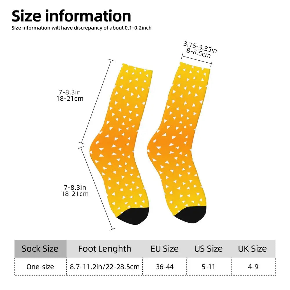 Custom Giyuu Tomioka Demon Slayer Men Women Crew Socks Unisex Kawaii Kimetsu No Yaiba Spring Summer Autumn Winter Dress Socks