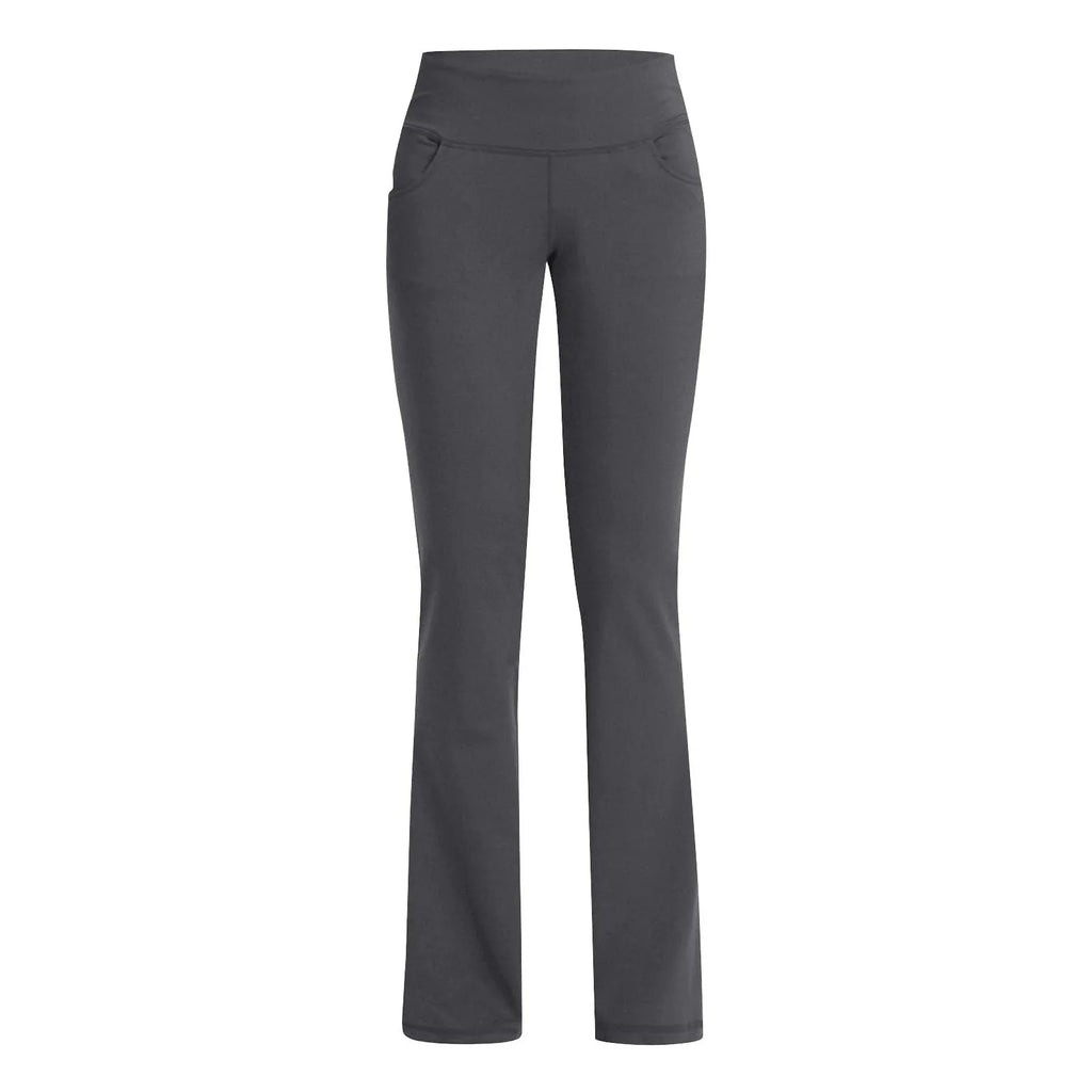 Flared Leggings Basic Yoga Pants With Pockets Women High Waist Breathable Comfortable Pants Gym Sports Slim Flared Tight Pants