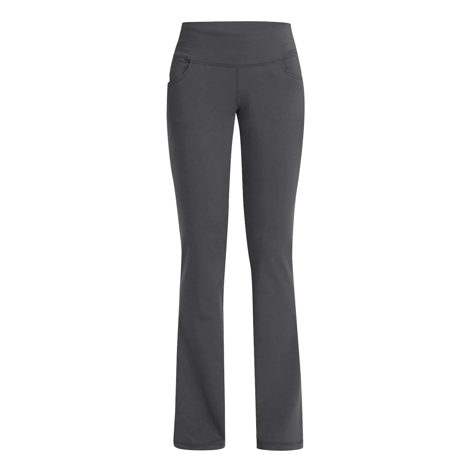 Flared Leggings Basic Yoga Pants With Pockets Women High Waist Breathable Comfortable Pants Gym Sports Slim Flared Tight Pants