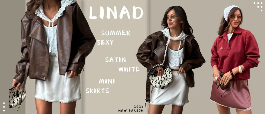 Linad Vintage Loose Lace Pencil Pants For Women White Elegant Elastic Waist Trousers Street Chic Ankle Length Pants 2025 Summer