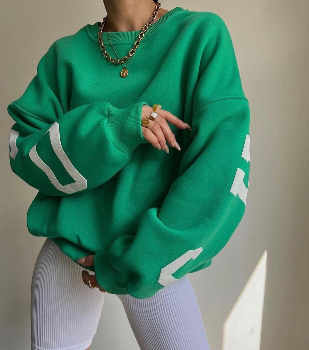 Combhasaki Women's Y2K Grunge Loose Pullover Sweatshirts Letter Print Casual Thickened Long Sleeve Tops Autumn Hoodie Streetwear