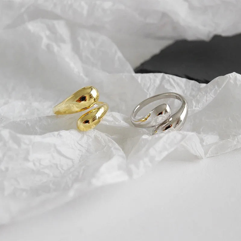 Rings for Women Stainless Steel Rings Classic Gold Color Adjustable Rings Wedding Aesthetic Jewelry Gift Anillos Para Hombres