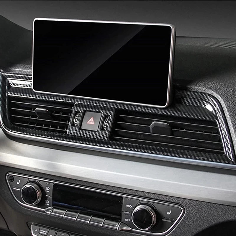 For Audi Q5 2018-2020-2022 Accessories LHD Car Side Air Conditioning AC Outlet Vent Decoration Cover Trim Car Styling
