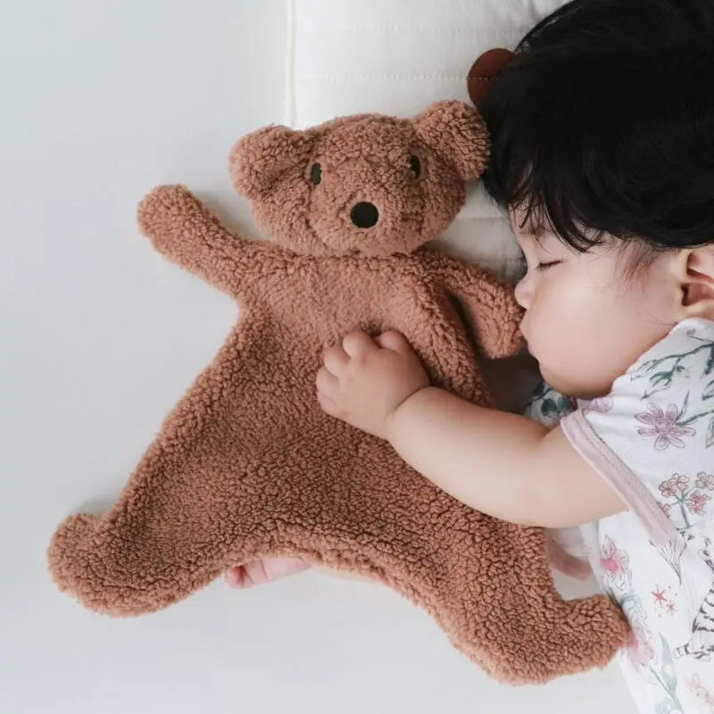 1PCS Baby Comfort Towel Cotton Comforter Blanket Soft Newborn Sleeping Dolls Kids Fashion Sleep Toy Soothe Appease Towel Bibs