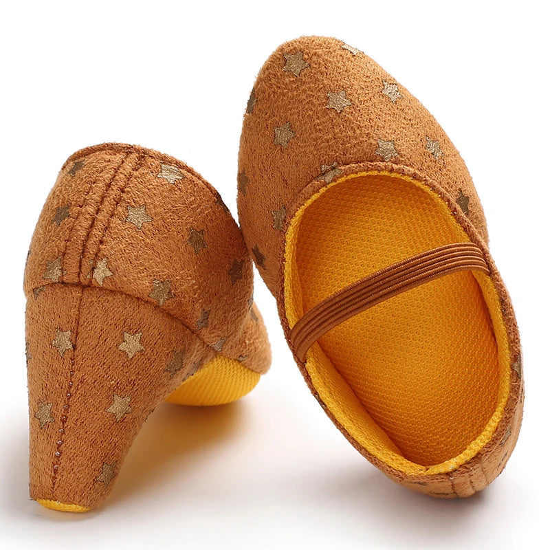 Spring and Autumn Girl Baby Anti slip Children's Shoes Girl Baby Beautiful Bow High Heels Girl Baby High Heels