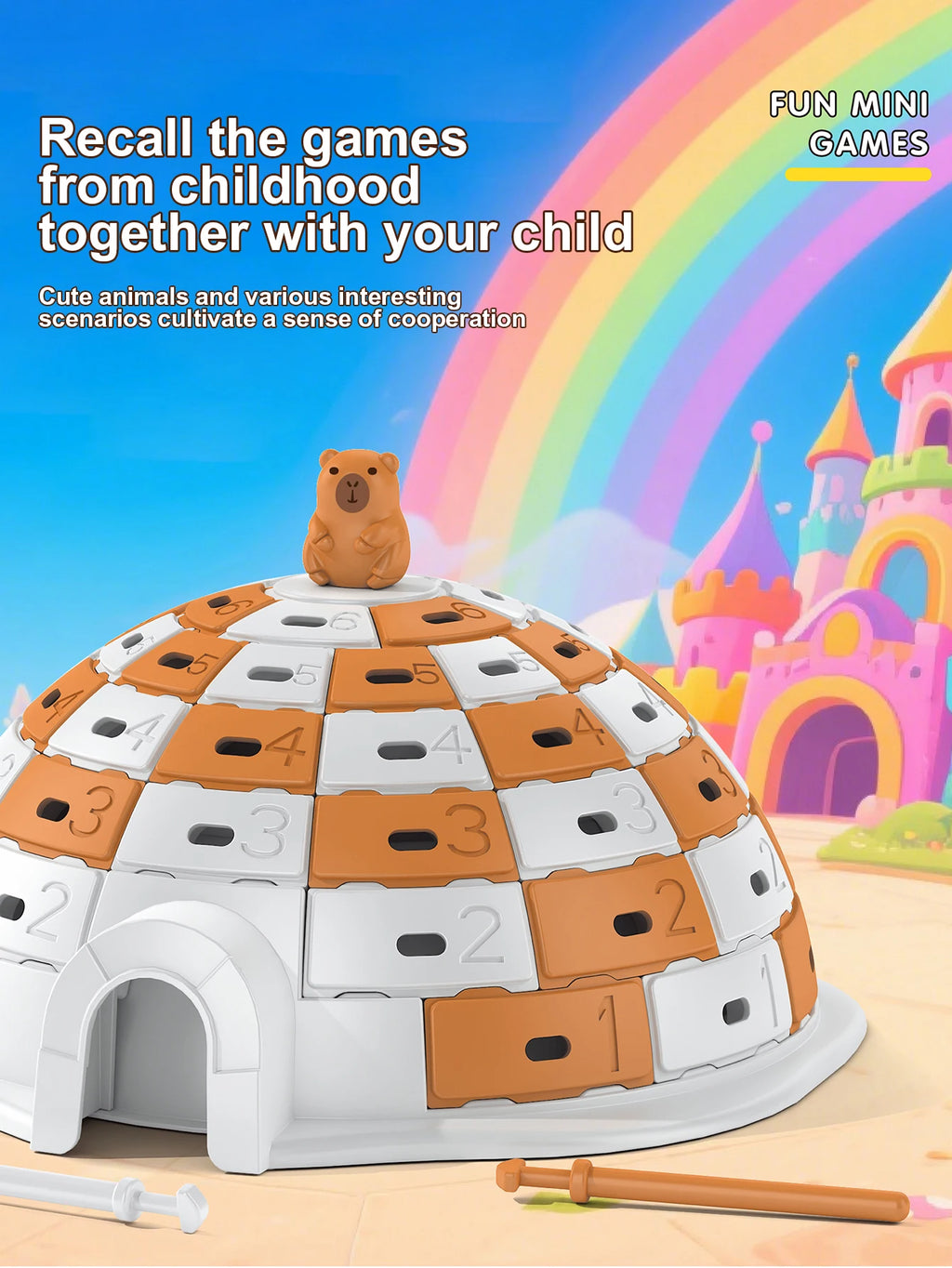 Children's Ice Breaking Challenge Toys Puzzle Hands on Brainstorming Desktop Games Parent Child Interaction Gifts