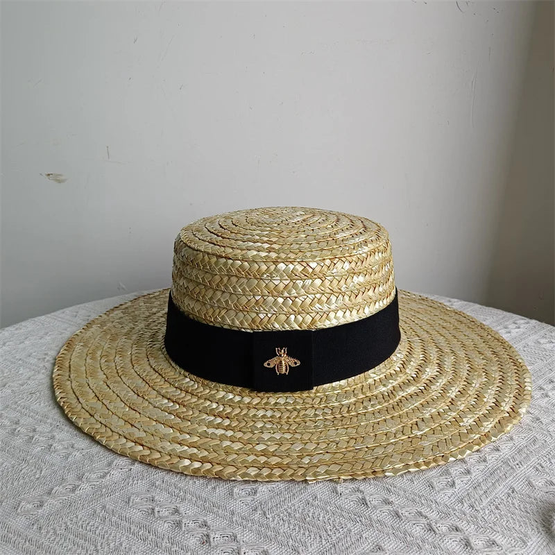 Straw hat women breathable sun hat fashion hollow retro straw hat hand-woven summer travel straw hat gorras para hombres