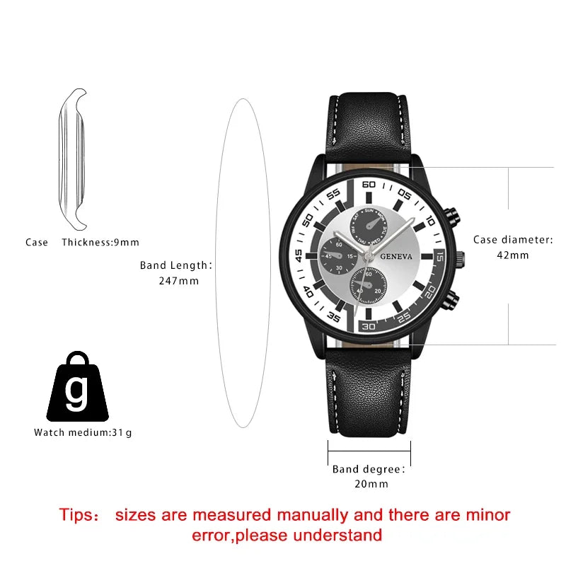 Quartz Watches for Men Leather Strap Wristwatches Relogios Top Luxury Brand Man Watch Business Men Clock Gift Reloj Hombres