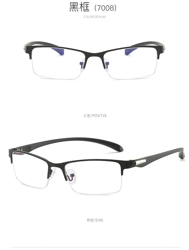 IENJOY Half-frame Reading Glasses Gafas de lectura para hombres High Quality Business Glasses Presbyopic Eyeglasses 1.0 2.0 3.0