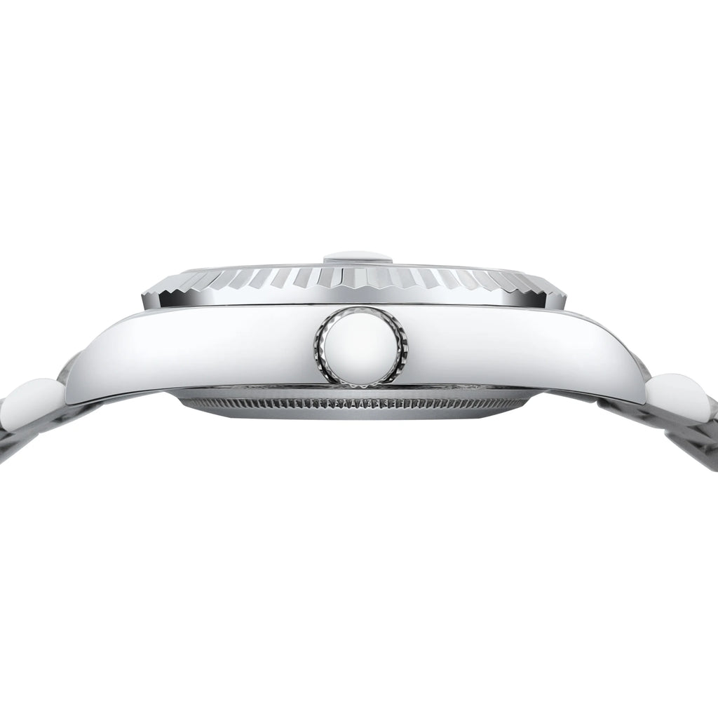 Corgeut automatisch mechanisch herenhorloge - 39/36mm Japanese movemen Saffierdatumweergave met vergrootglas - Reloj para Hombre