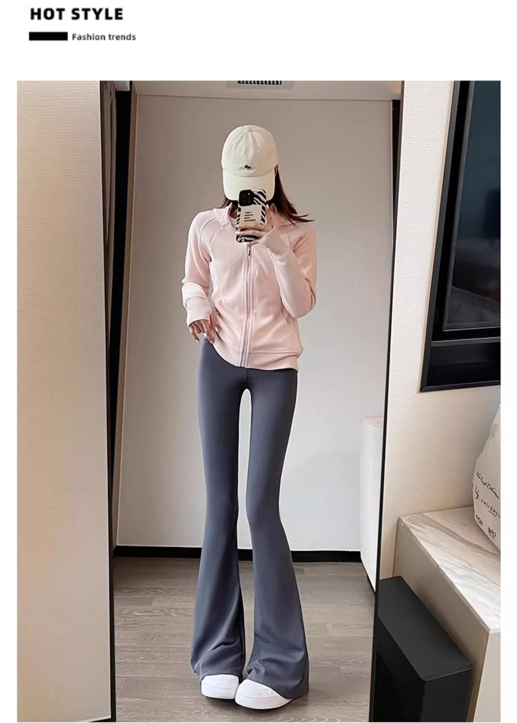 Shark Flared Pants for Women High Waist Skinny Black Casual Spring Autumn 2025 Dance Yoga Micro-Pull