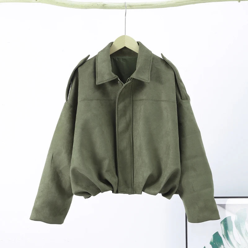 Fashion Coat Short Pant Women Set Casual Loose Lapel  Button Long Sleeve Female Jacket Suit 2025 Autumn High Street Lady Sets
