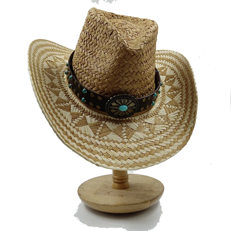 Straw hat women breathable sun hat fashion hollow retro straw hat hand-woven summer travel straw hat gorras para hombres