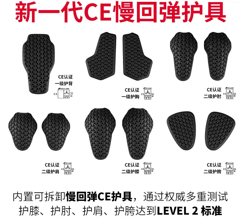 Motorcycle Pants PU Leather Pantalon Moto Men Pantalon Motocross Black Pantalon Moto Para Hombre CE Protector Motocross Pants