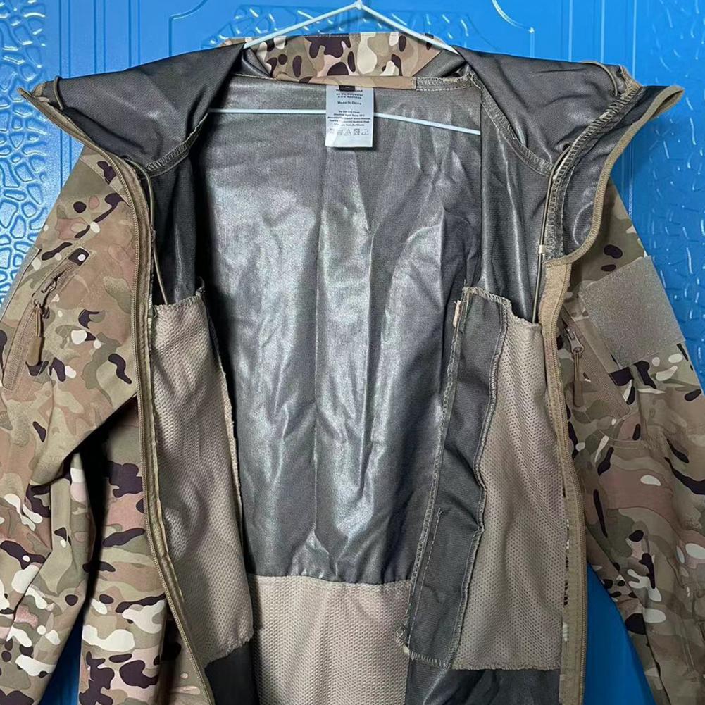 Men Jackets Military Field Windbreaker Men Waterproof Coat Hoodie Men Hunting Army Zipper Hooded Jacket Outerwear