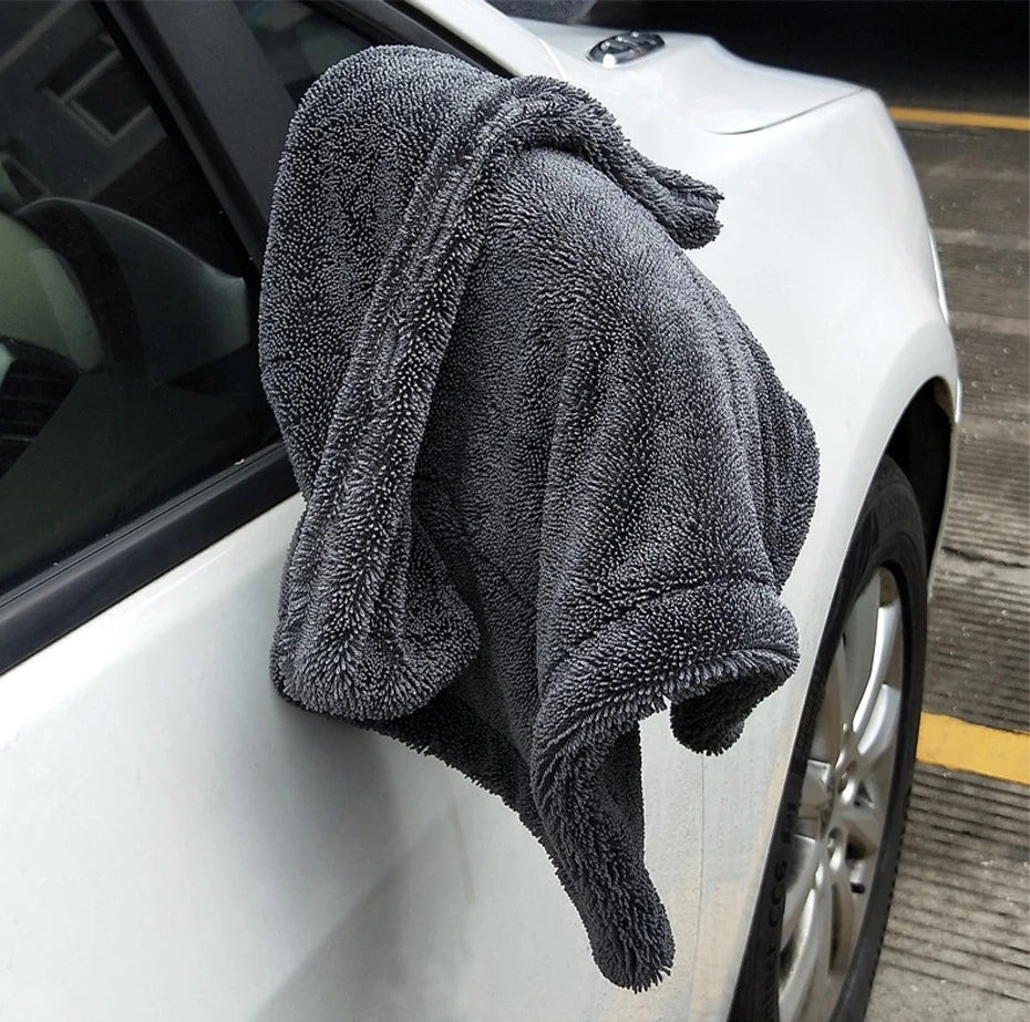 Car Wash Towel 1200GSM Double Sided Towel Car Detailing Twisted Braid Cloth Super Absorbent Rag for Car Home Washing Accessories
