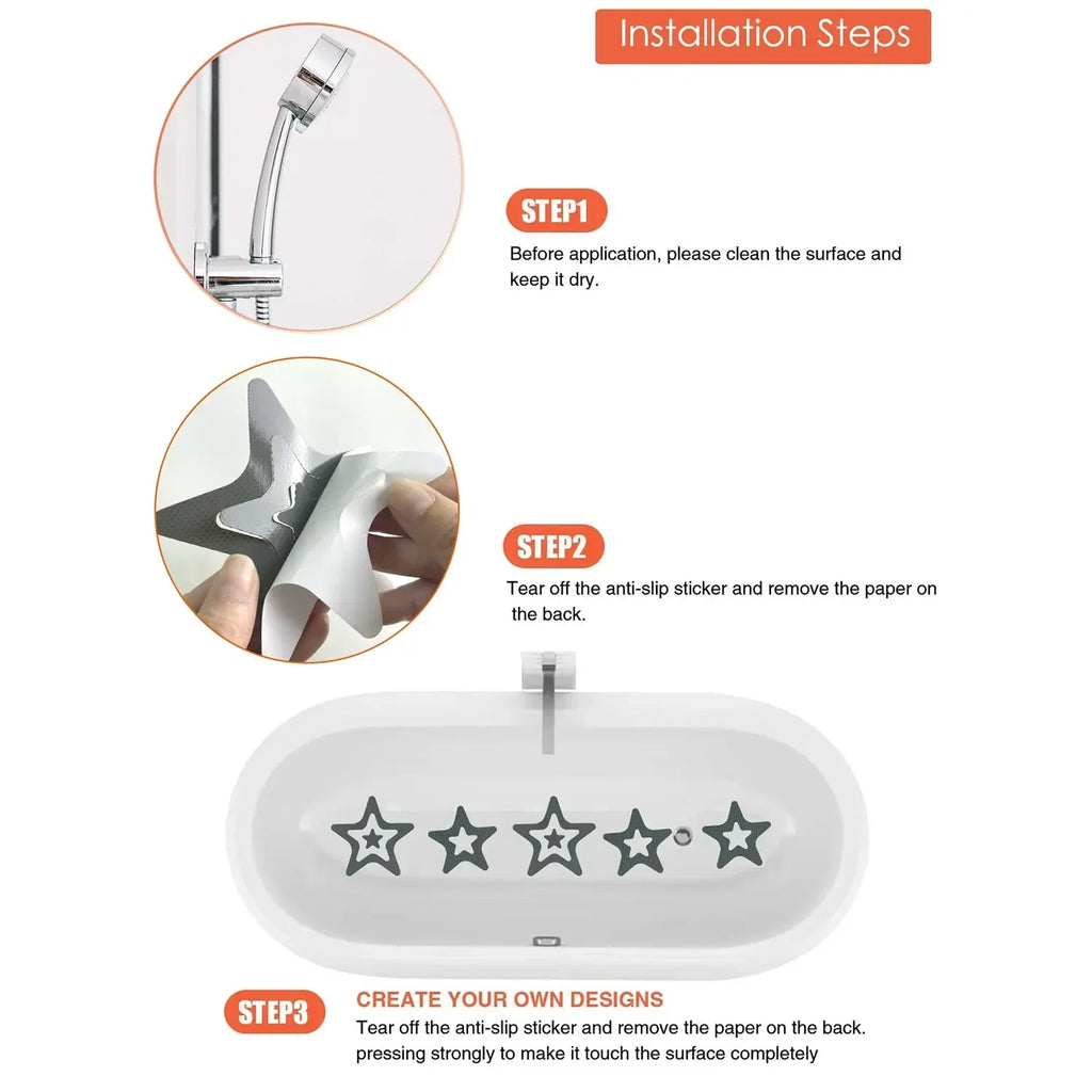 Shower Room Staircase Floor Shoe Sole Anti-slip Tape, Safety Full Stop Slide Pad Bathroom Bathtub Anti-skid Stickers