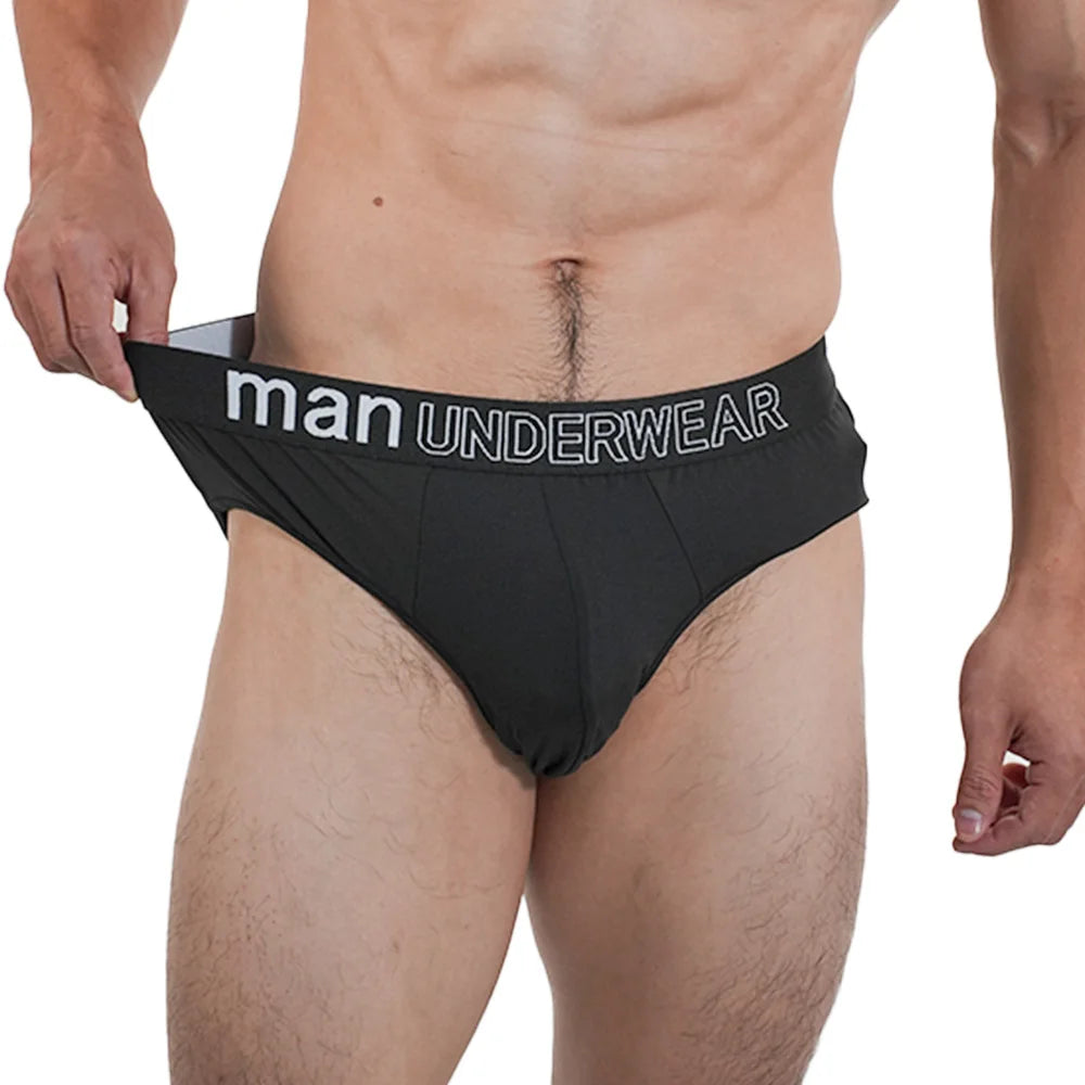 2Pcs Men‘s Large Briefs Mens Comfortable Underpants Man Sexy Gifts Underwear Stunend Breathable Triangle Panties Para Hombres