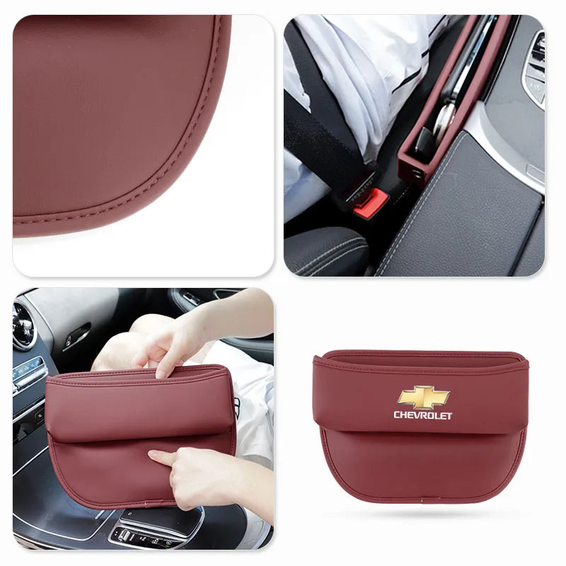 Car Accessories Seat Gap Organizer Box Leak-proof Storage Bag For Chevrolet Z71 Aveo Impala Lacetti Malibu Sail SS Cruze Sonic