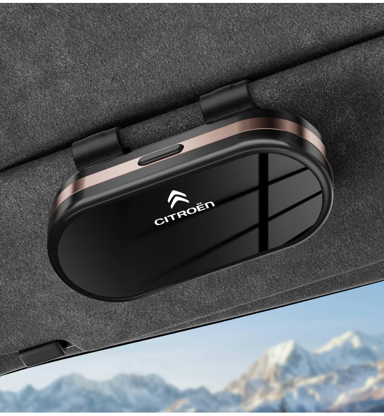 Car Sun Visor Sunglasses Case Glasses Holder Clip For Citroen C4 C3 C2 C1 DS3 Berlingo Xsara Picasso Car Accessories Glasses Box