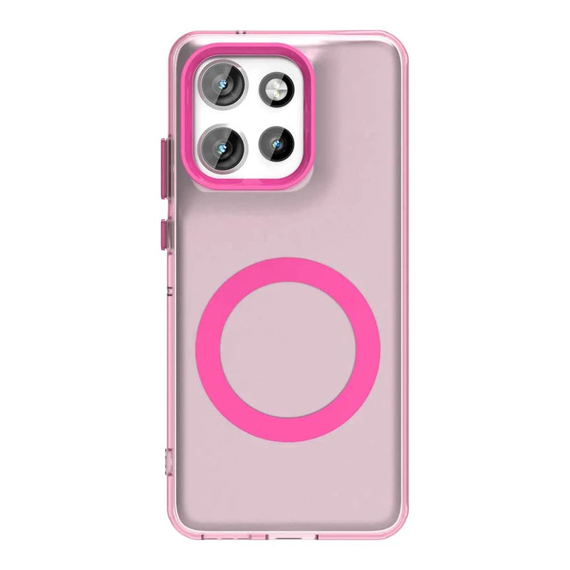 Transparent Case For Motorola Moto S50 Case For Moto S50 5G Magnetic Adsorption Wireless Charge Back Cover For Moto S50 Case