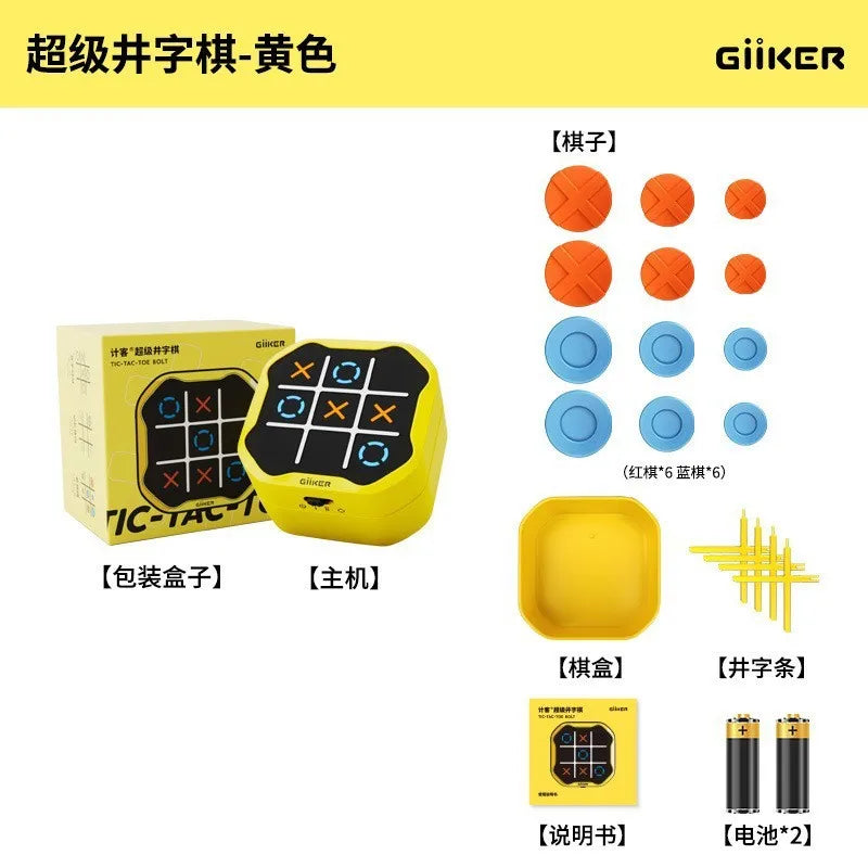 Giiker Tic Tac Toe 4 In 1 Electronic Puzzle Board Game Multiplayer Battle For Family Party Adults Leisure Entertainment