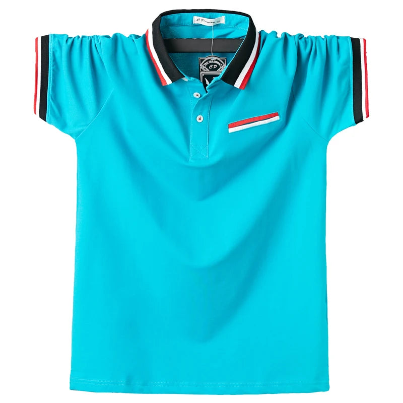 Plus Size 6XL Men Polo Shirt Cotton Shirt Men Camiseta Mens Shirt Polo for Men 2025 Tshirt for Men Top Tees for Men New Fashion