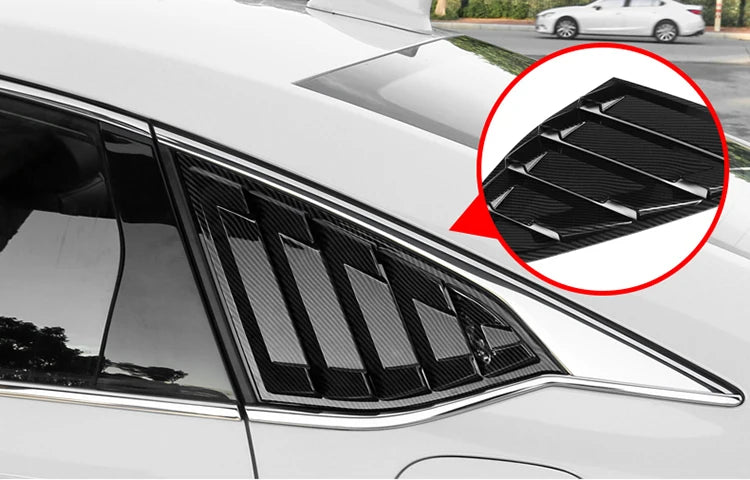 For Honda Accord 10th Gen Accessories 2018 2019 2020 2021 2022 Sport Style Air Vent Cover Rear Side Window Louvers