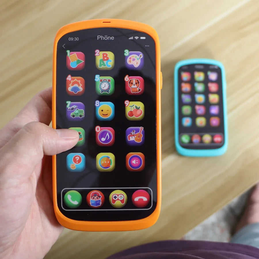 Children Touch Screen Phone Toy Simulation Mobile Cellphone English Learning Machine With Light Boys Girls Early Education Toys