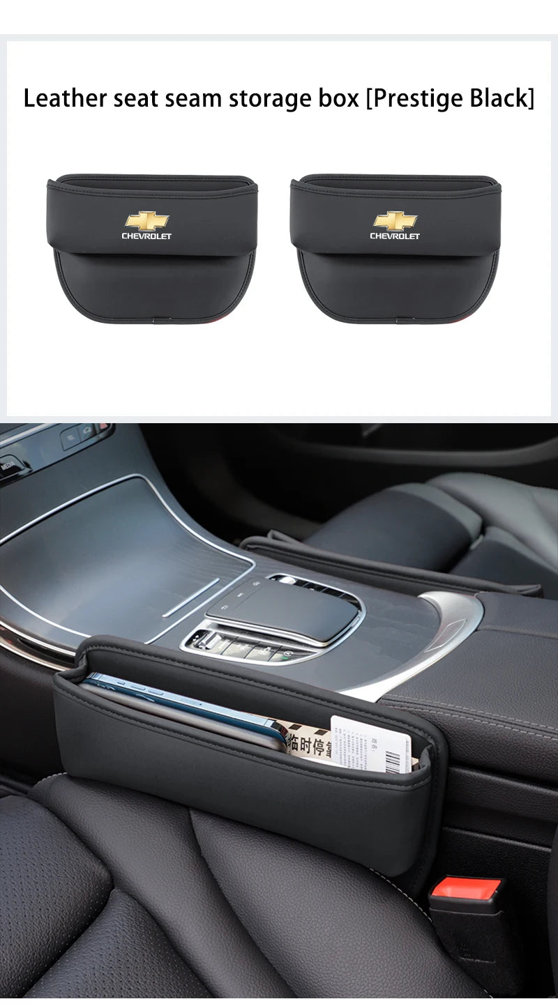 Car Accessories Seat Gap Organizer Box Leak-proof Storage Bag For Chevrolet Z71 Aveo Impala Lacetti Malibu Sail SS Cruze Sonic