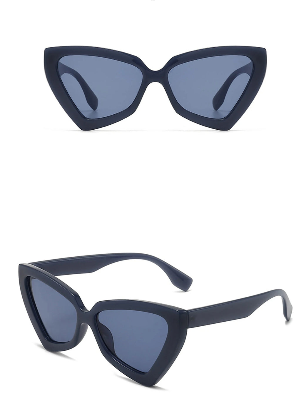 New Vintage Triangle Polygon Sunglasses Women Men Vintage Glasses Retro Cat Eye Sun Glasses Female Male Eyewear Eye Glasses