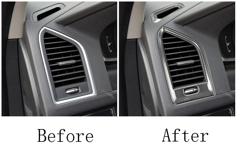 For Volvo XC60 2009-2017 Auto Interior Accessories Center Console AC Dashboard Air outlet Car key Start Panel Trim Cover Sticker