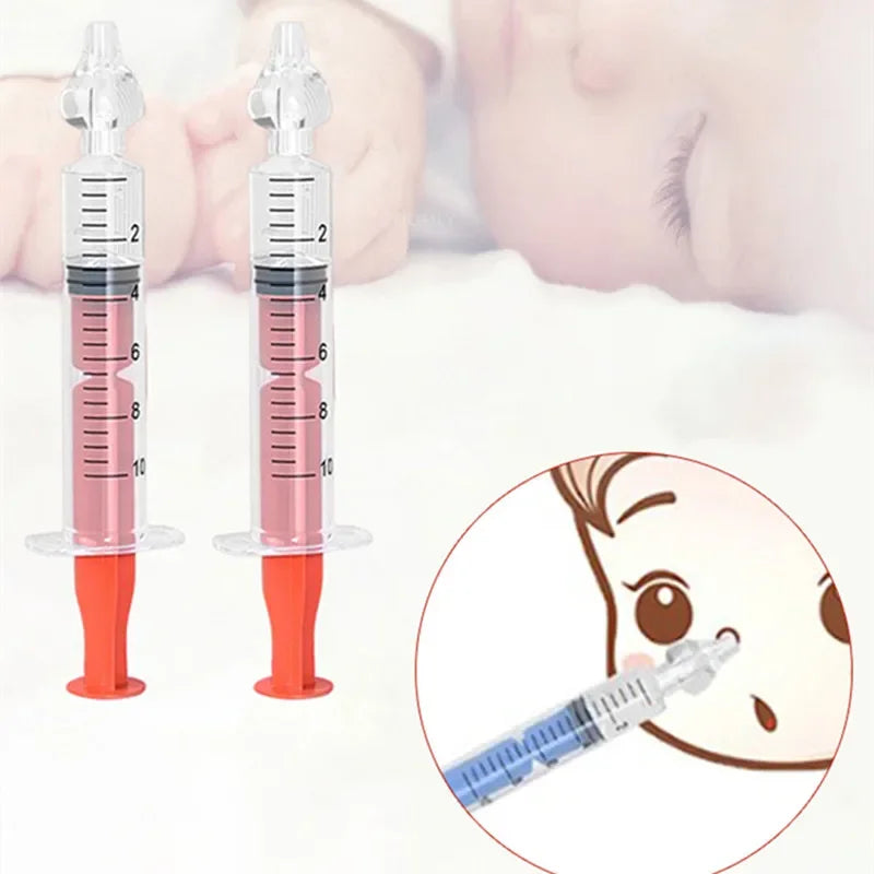 10ML Needle Tube Babies Nasal Aspirator Silicone Baby Nose Cleaner Nose Care Cleaner Rhinitis Washer Newborn Nasal Irrigator
