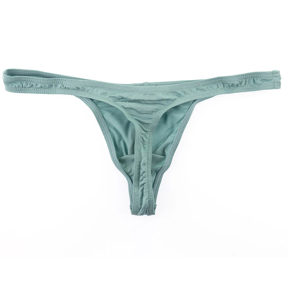 Men Underwear Breathable Thongs And G Strings Brave Person Male Panties Modal Bikinis Tangas Hombres