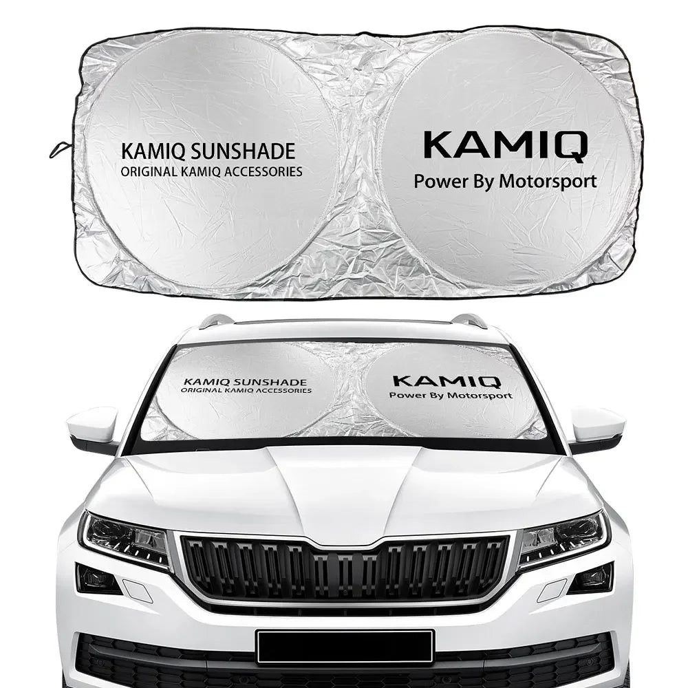 Car Windshield Sunshade Cover Accessories For Skoda Octavia Fabia Rapid Superb Kodiaq Scala Karoq Citigo Kamiq Roomster Enyaq
