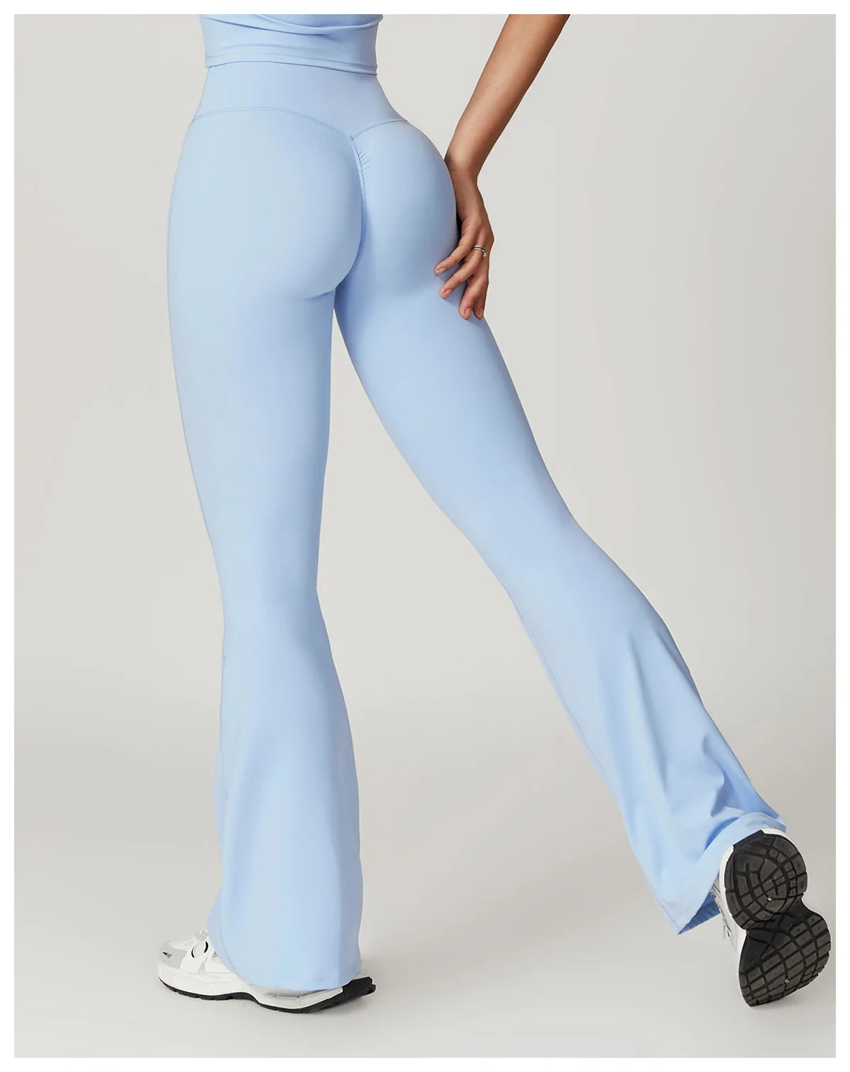 Flared Pants Women Yoga Bell-bottoms Tight Lifting Dance High Waist Tights Sport Pants Gym Running Breathable Fitness Leggings