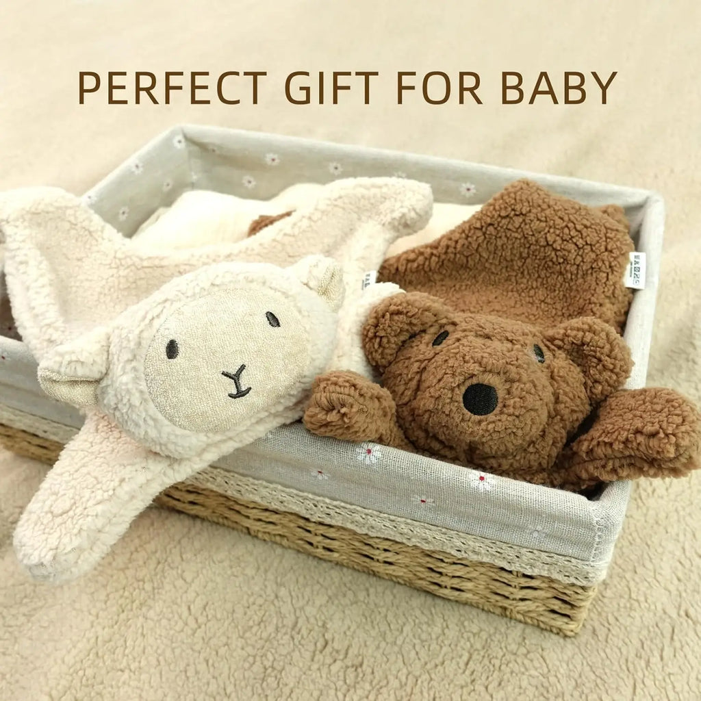 1PCS Baby Comfort Towel Cotton Comforter Blanket Soft Newborn Sleeping Dolls Kids Fashion Sleep Toy Soothe Appease Towel Bibs