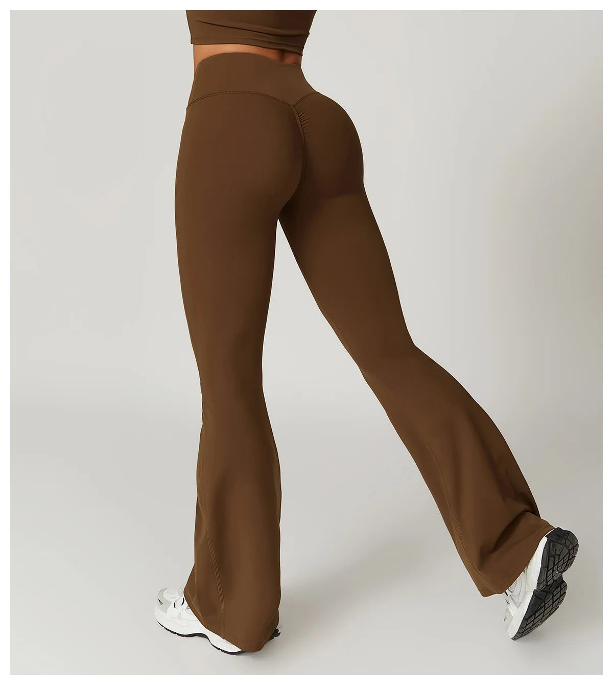 Flared Pants Women Yoga Bell-bottoms Tight Lifting Dance High Waist Tights Sport Pants Gym Running Breathable Fitness Leggings