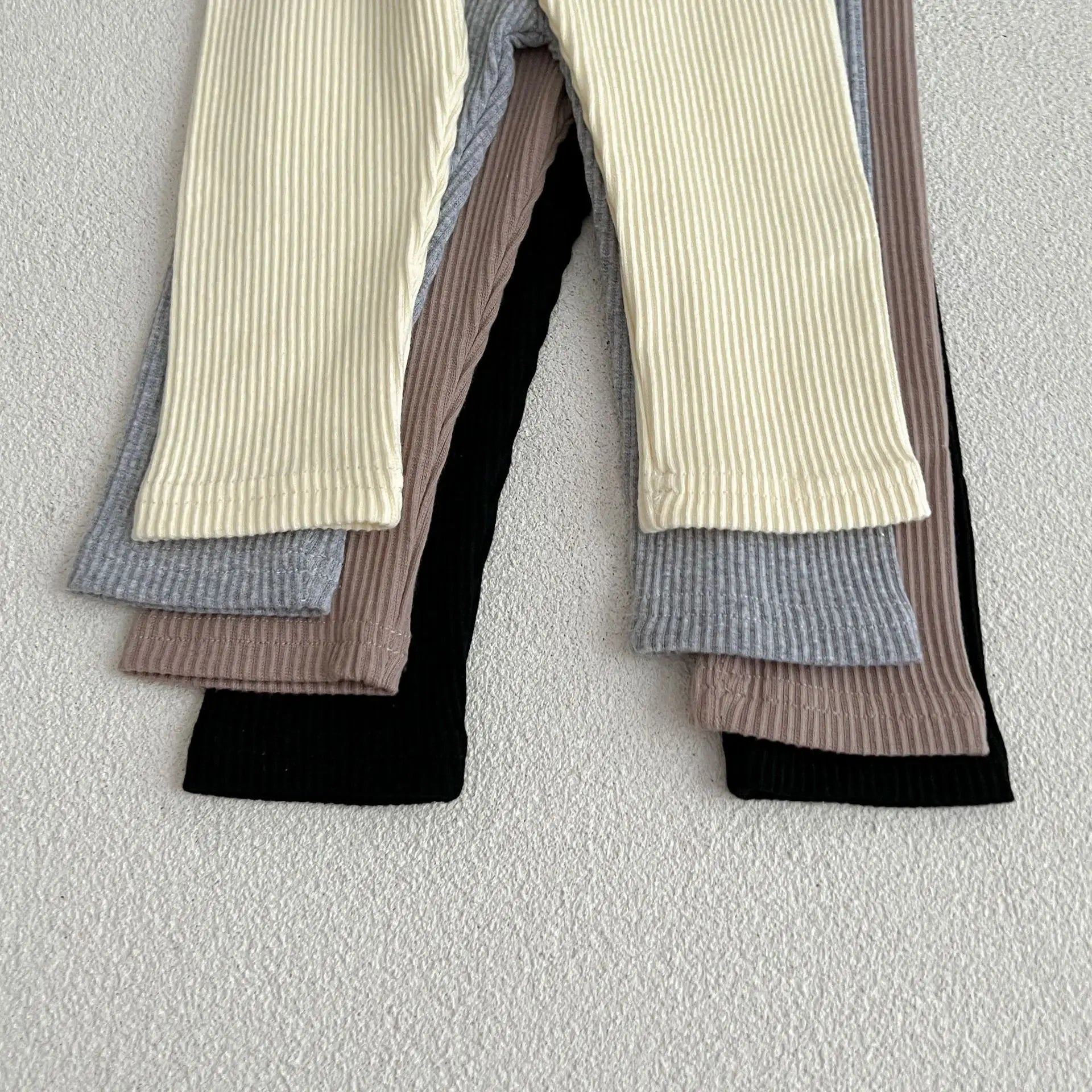 0-3T Baby Pant Girls All-match Striped Skinny Leggings Kids Cotton Elasticity Slim Pants Newborn Boy Stretch Trousers