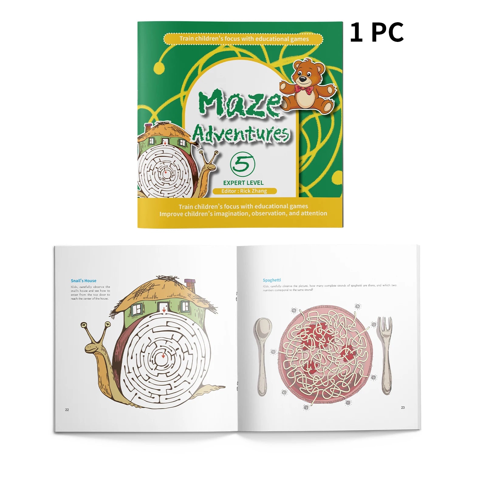 Interactive Maze Puzzle Book for Kids: Fun and Educational Adventures to Enhance Problem-Solving and Critical Thinking Skills