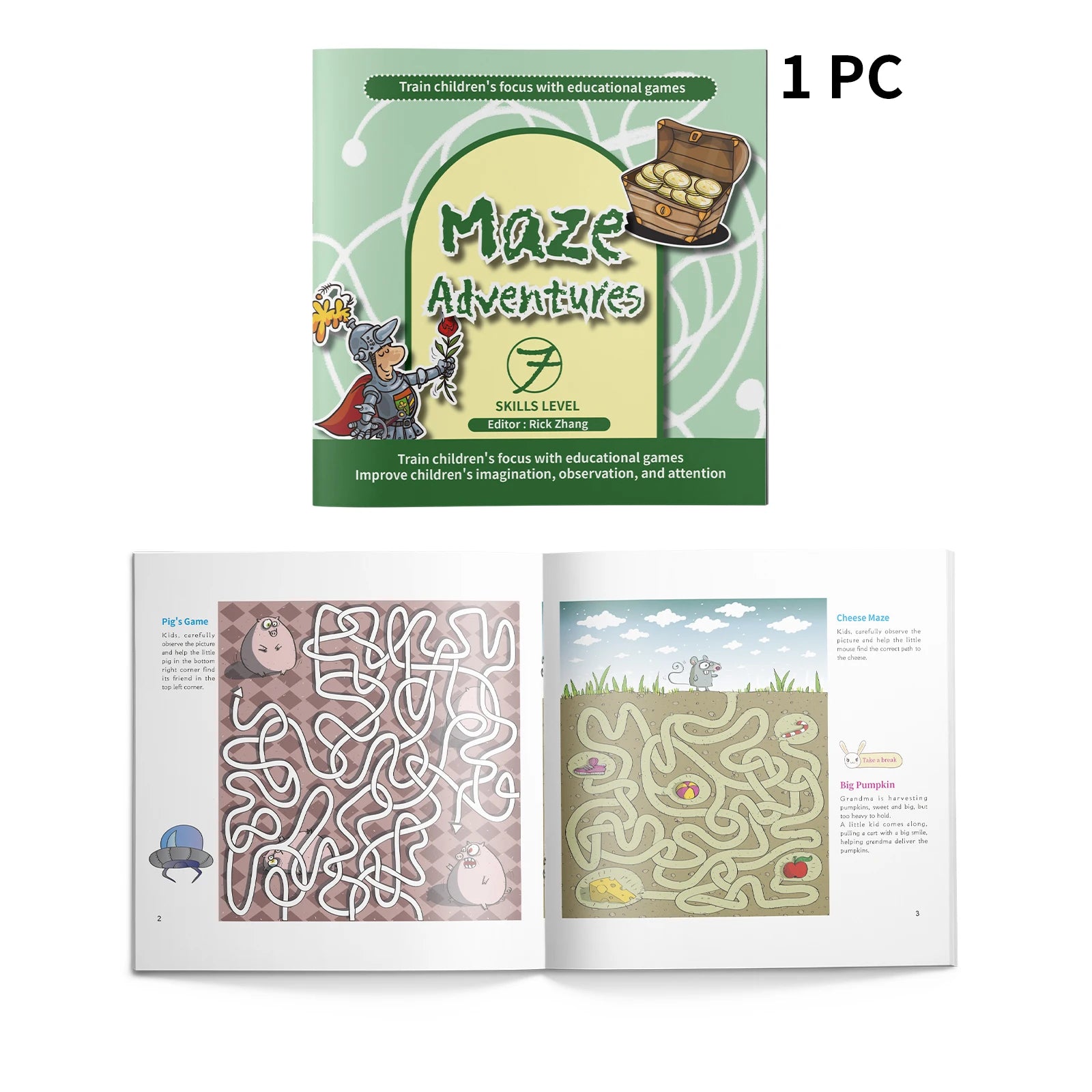 Interactive Maze Puzzle Book for Kids: Fun and Educational Adventures to Enhance Problem-Solving and Critical Thinking Skills