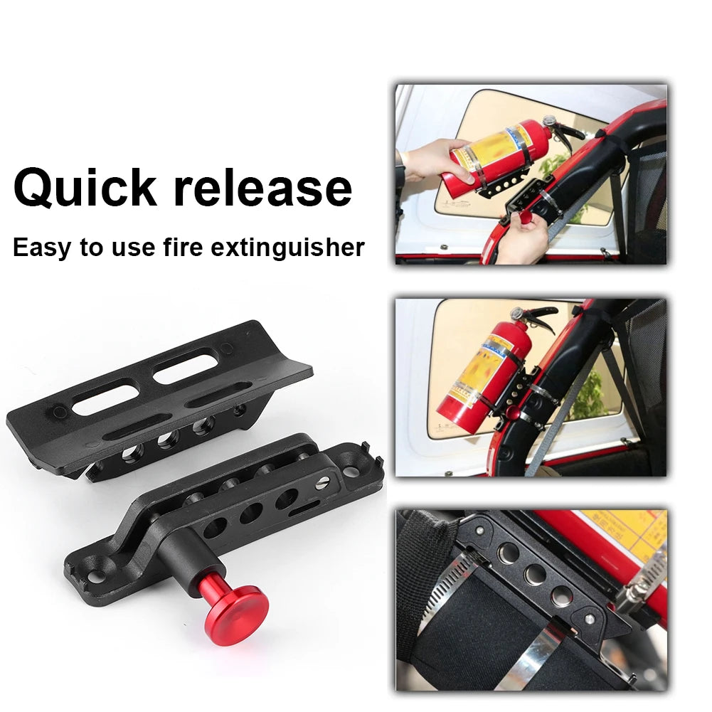 Car Extinguisher Mount Bracket Adjustable Holder Fit for Jeep Wrangler Sport/ JK/ Sahara Universal Car Accessories