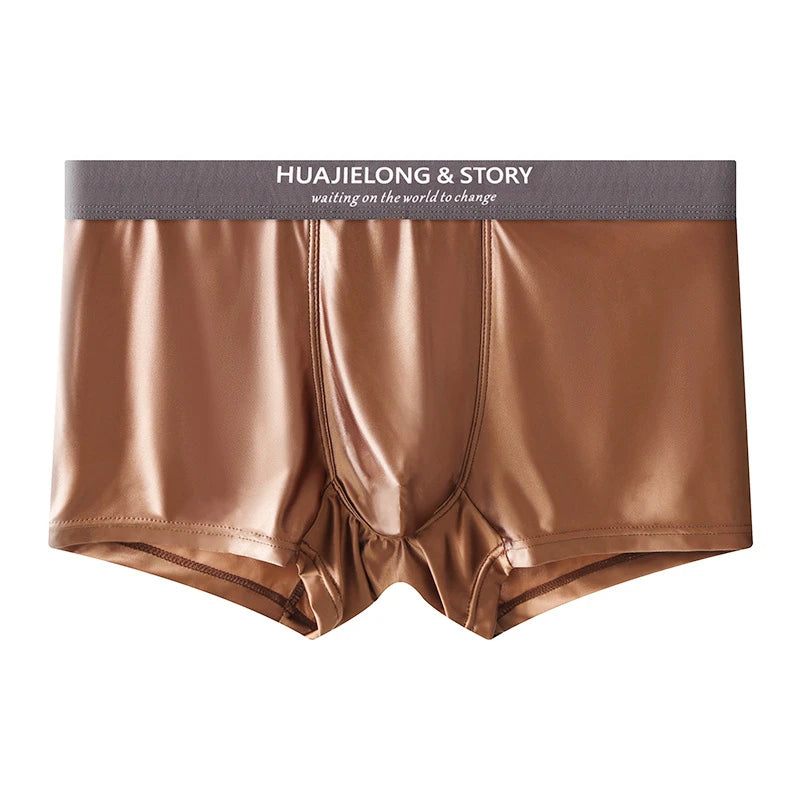 Choice boxers hombre Ice silk cueca satin ropa interior hombre Plus size calzoncillos hombres breathable sexy tоy man underwear