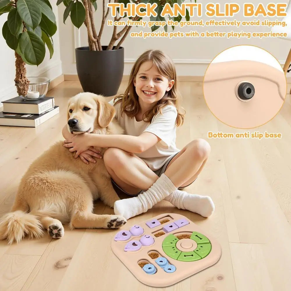 Interactive dog educational toy, interactive treat dispenser, suitable for training and intellectual development, for dogs cats