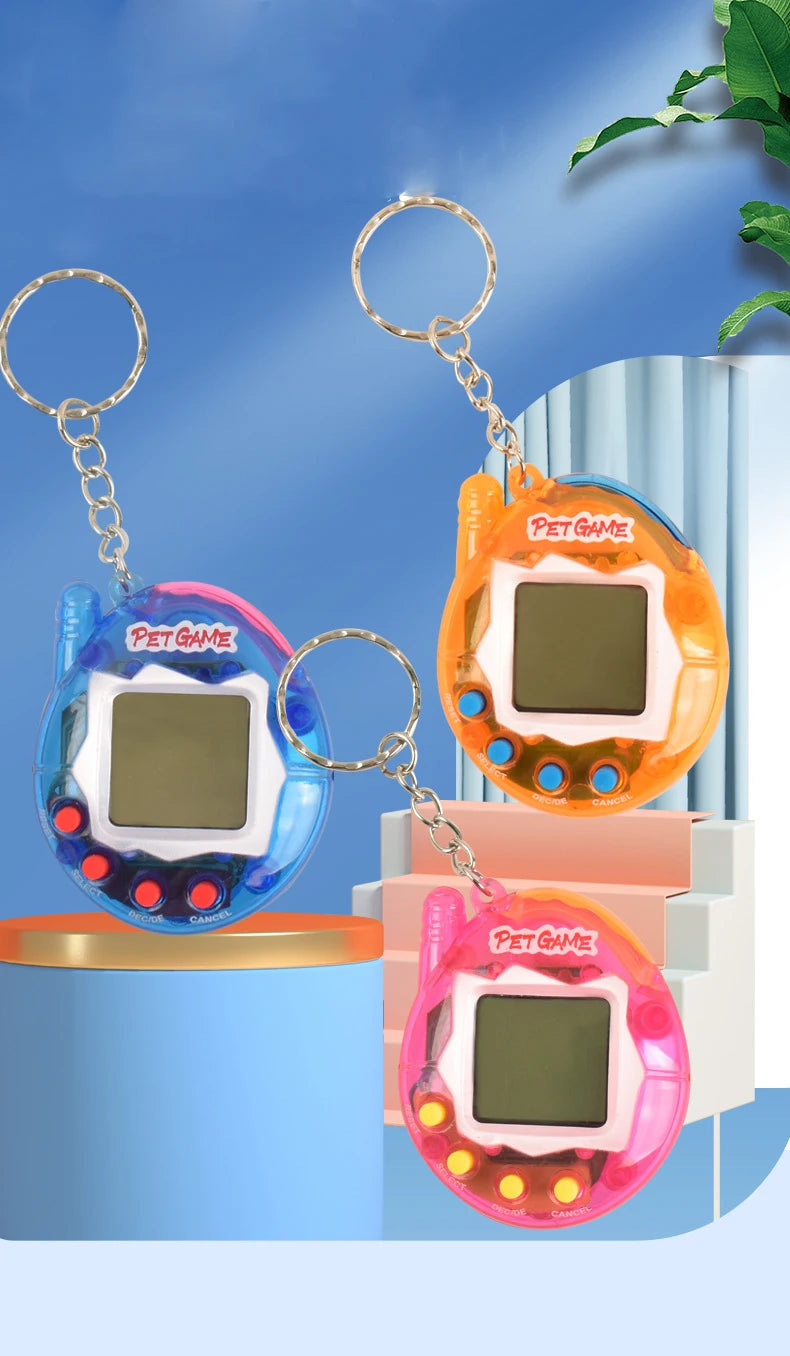 Interactive 3D Virtual Pet Toy - Collector's Edition - Aqua Blue | Perfect Gift for Holidays & Gamers Tamagotchi