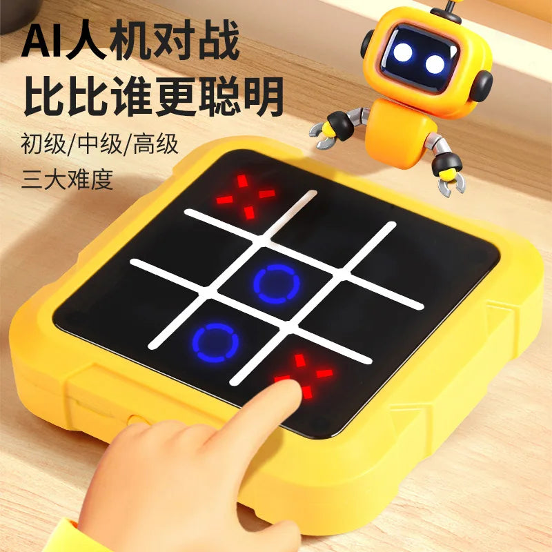 Cross-border New AI Smart Interactive Multi-in-1 Board Game | Tic-tac-toe Gomoku | Educational Logic Training Kids Toy