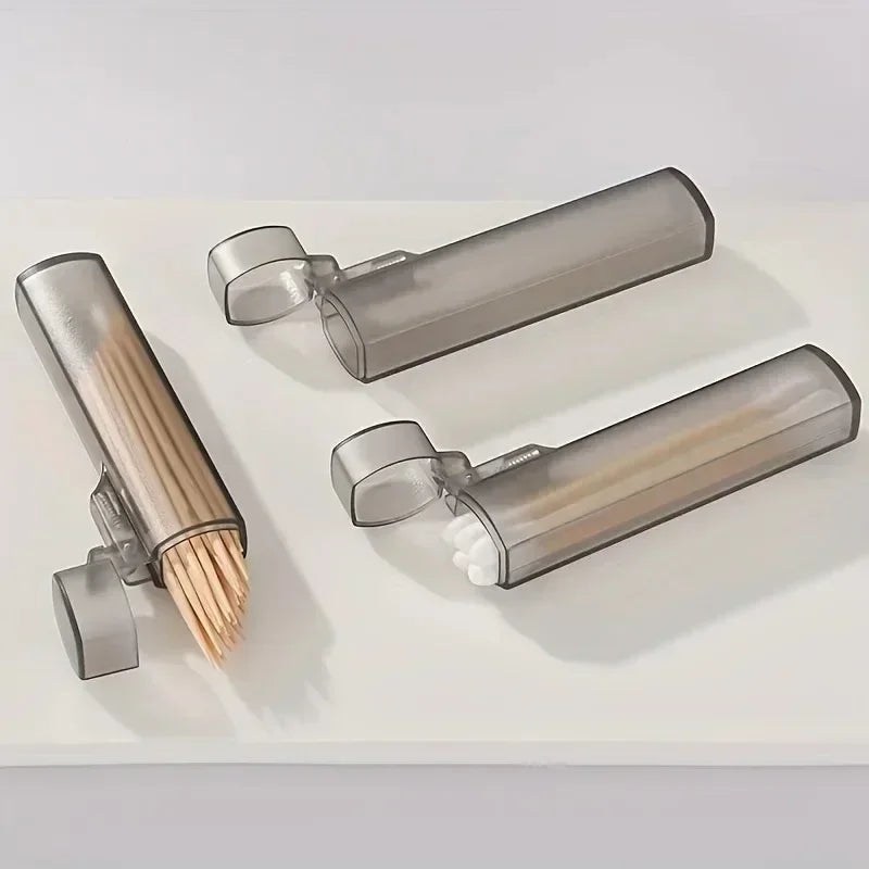 Kitchen, and Restaurant Supplies, Plastic Portable Toothpick Case - Clear Toothpick Holder for Outdoor Travel