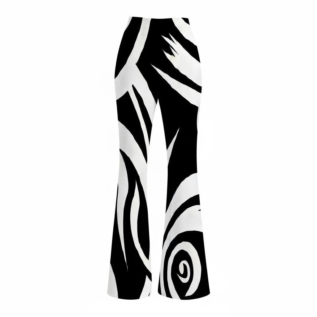 Flared Pants for Leg Shaping Commute Suitable Casual Trousers for Women Enhance Silhouette Comfortable Streetwear